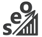 Search Egine Strategies Image of SEO on an increasing graph.